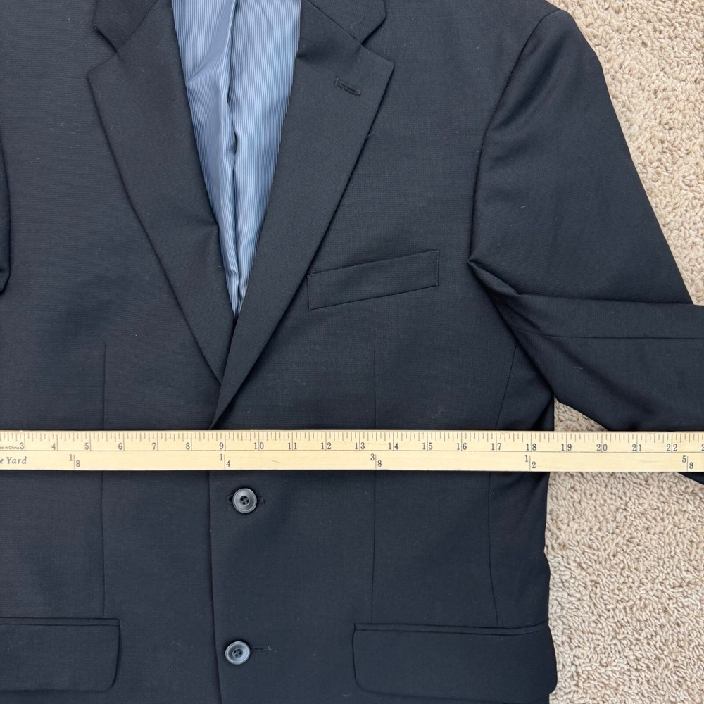 J.S. A. Bank 1905 Tailored Fit Blazer‎ Mens 38R Black Wool Blend Business Casual - Picture 7 of 11